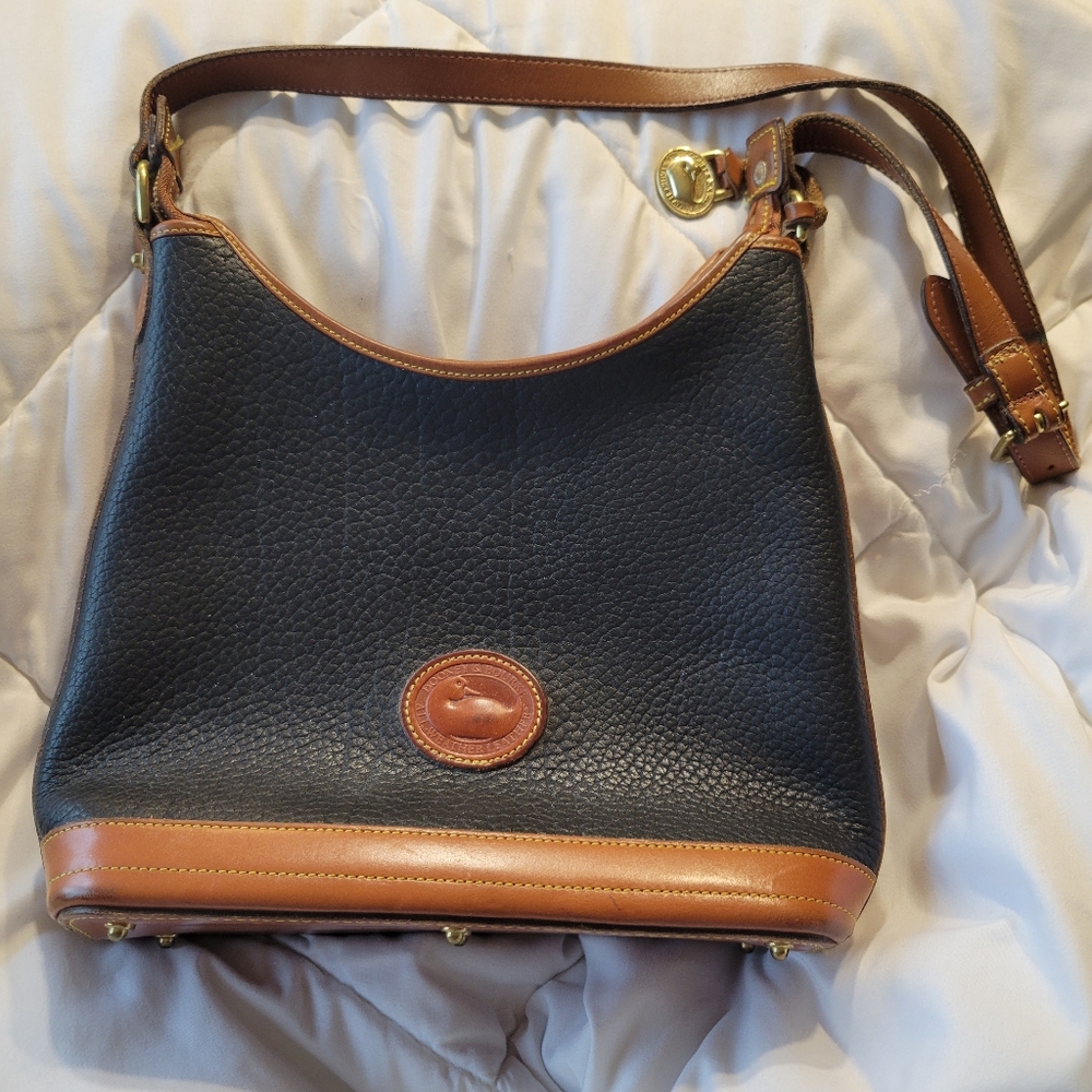Vintage Dooney & Bourke AWL (All Weather Leather) Hobo Shoulder Bag